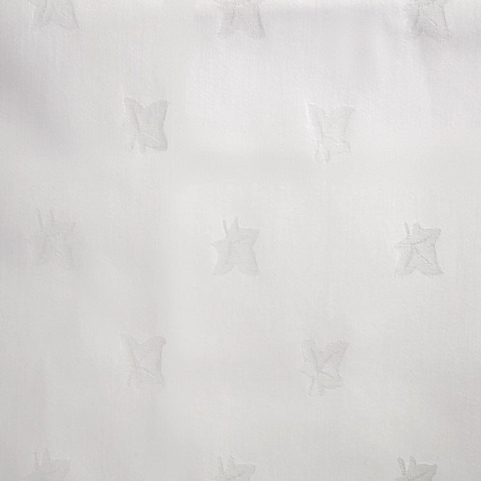 Nappe ronde blanche feuilles de lierre Luxor 2300 mm - Mitre Luxury