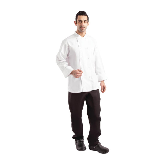 Veste de cuisine mixte blanche à manches longues Calgary Cool Vents - Chef Works