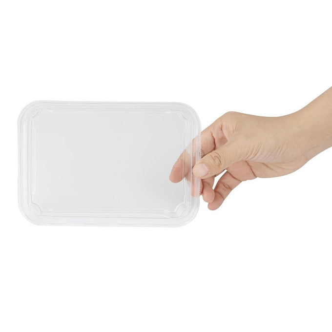 Couvercles en PET pour barquettes à sushi No. 3 (lot de 300) - Fiesta Recyclable