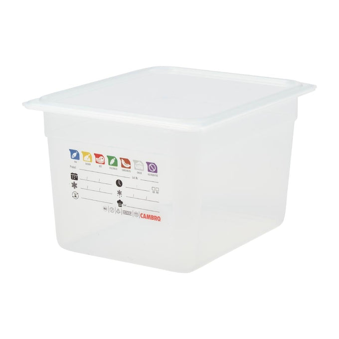 Bac en polypropylène Safetrak IML GN 1/2 200 mm - Cambro