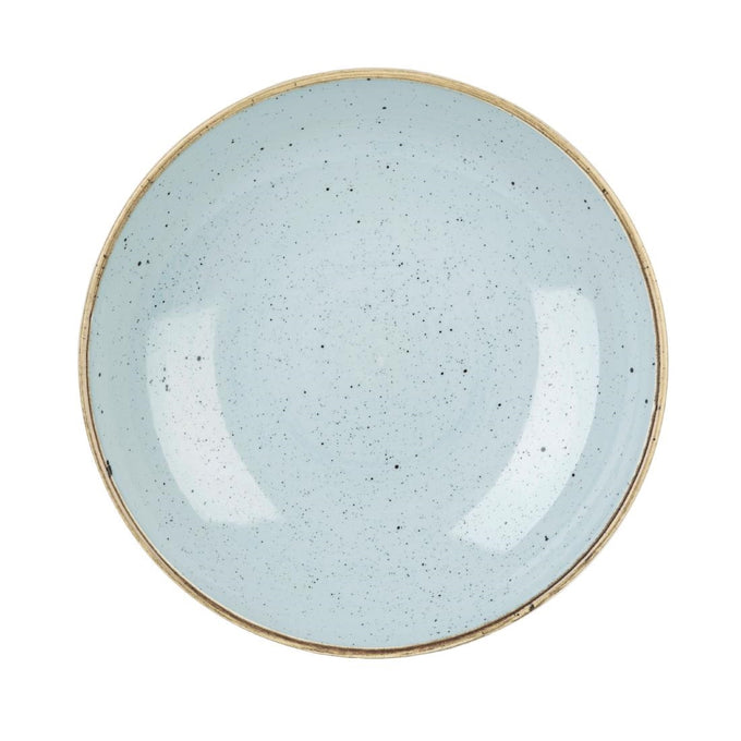Assiettes coupes rondes Stonecast Duck Egg Blue 220 mm (lot de 12) - Churchill