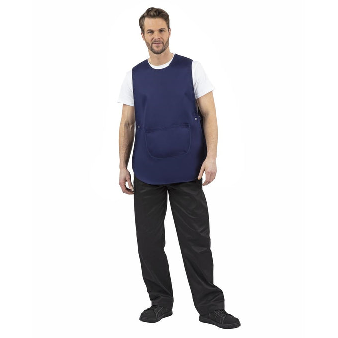 Tablier chasuble avec poche bleu marine - Whites Chefs Clothing