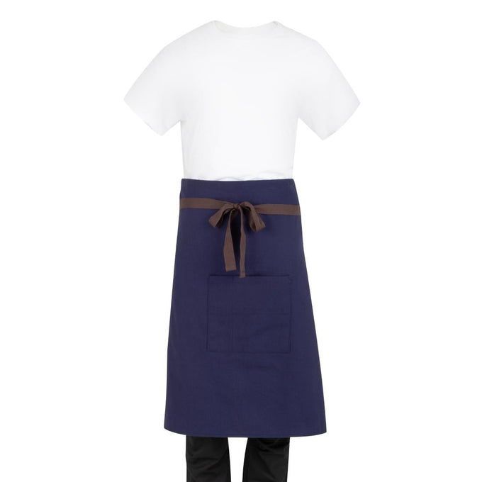 Tablier bistro en toile de coton marine - Southside