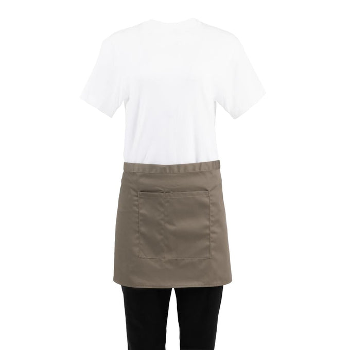 Tablier court Bistro vert olive - Whites Chefs Clothing