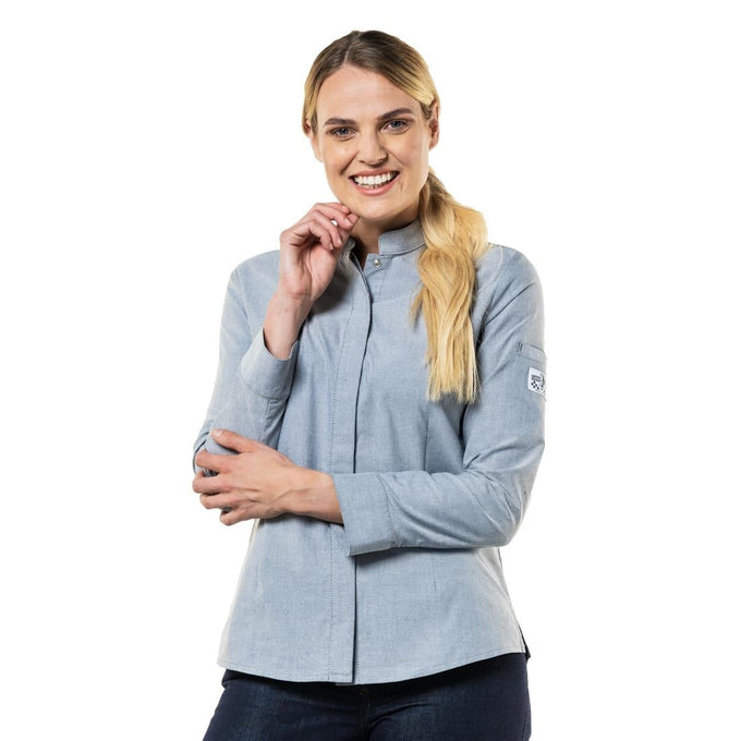 Veste de cuisine femme grise Nordic - Chaud Devant