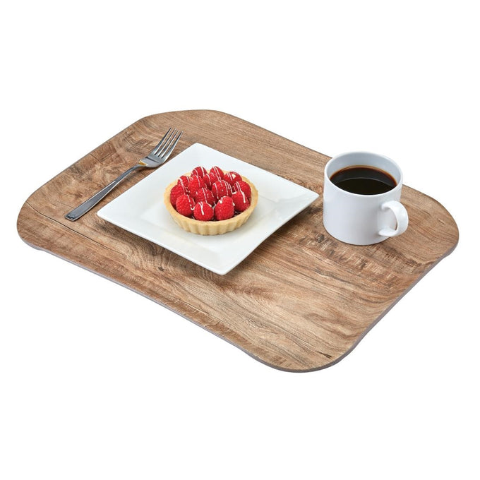 Plateau polyester Century aspect naturel bois olivier clair 360 × 460 mm - Cambro