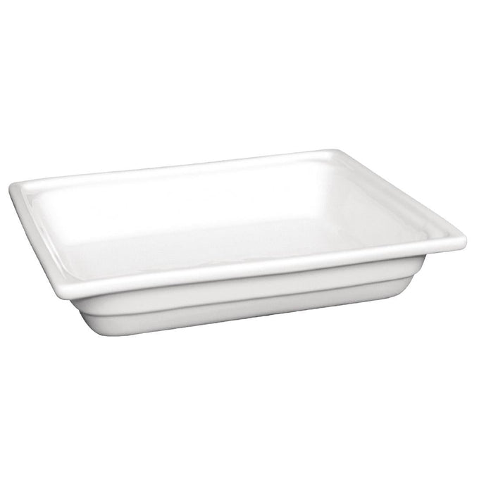 Plat en porcelaine GN 1/2 65 mm - Olympia