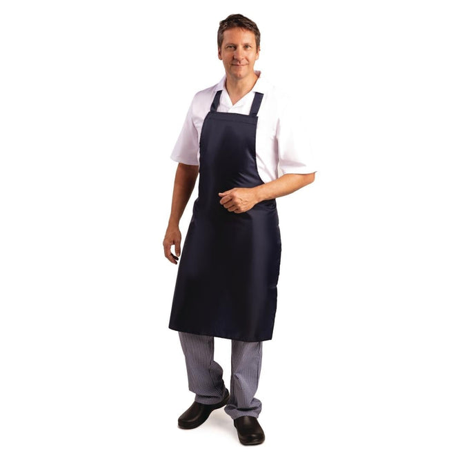 Tablier bavette déperlant bleu - Whites Chefs Clothing