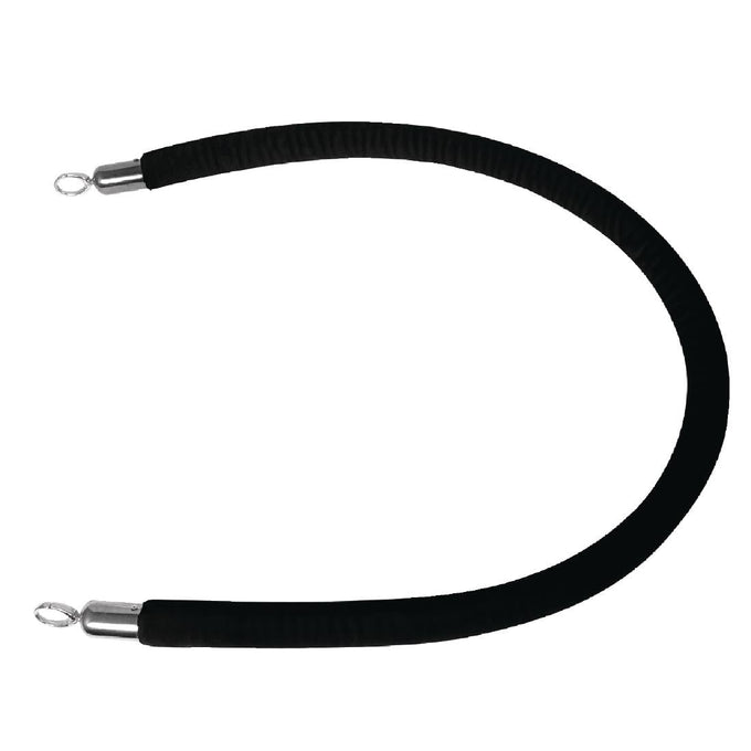 Cordon d'accueil noir 2,5 m - Bolero
