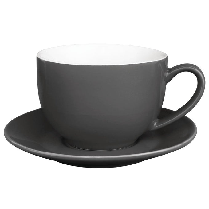 Tasses à cappuccino Café grises 340 ml (lot de 12) - Olympia