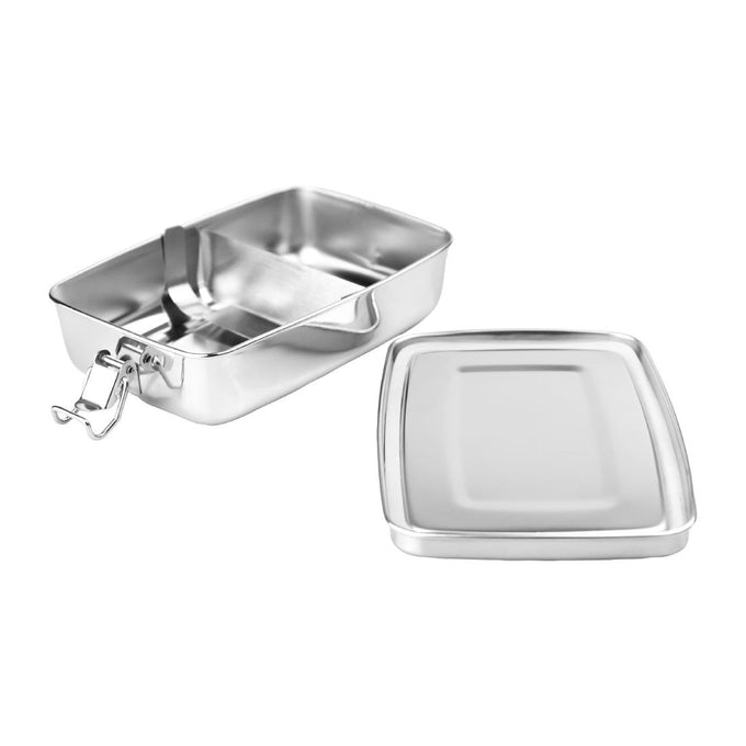 Récipient réutilisable en inox pour plats à emporter 180 × 120 mm - Fiesta