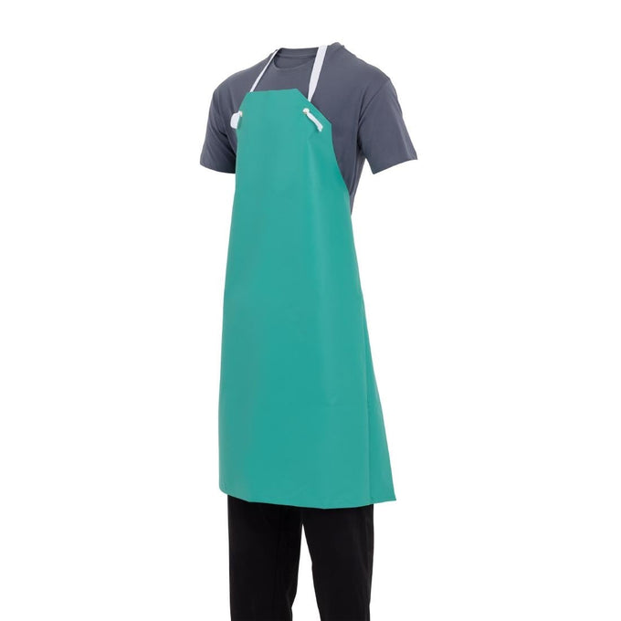 Tablier bavette déperlant très résistant vert - Whites Chefs Clothing