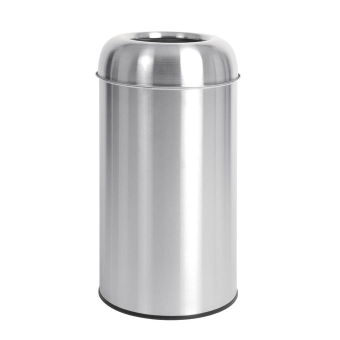 Poubelle dome inox ouverte 40 L - Bolero