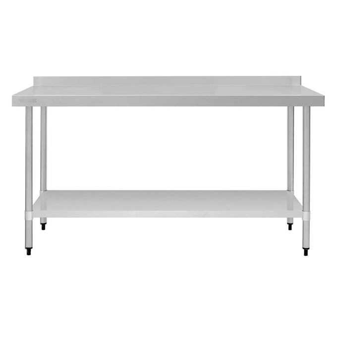Table en acier inoxydable avec rebord 1800 × 700 mm - Vogue
