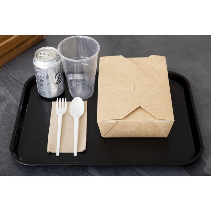 Plateau en polypropylène Fast Food noir 410 mm - Cambro