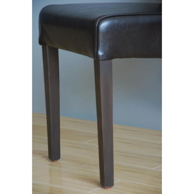 Chaises en simili cuir à dossier incurvé noires (lot de 2) - Bolero