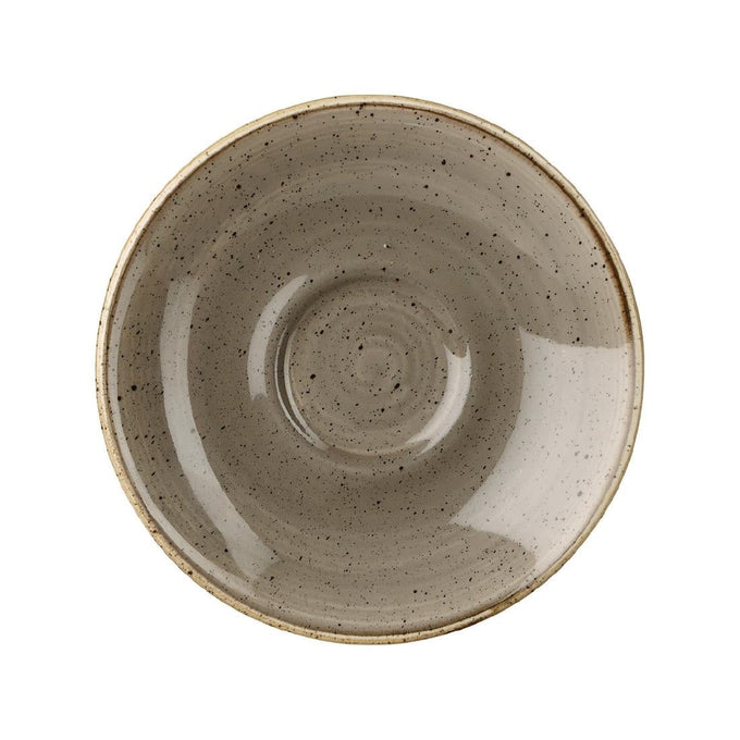 Soucoupes pour tasses à espresso Stonecast Peppercorn Grey 118 mm (lot de 12) - Churchill