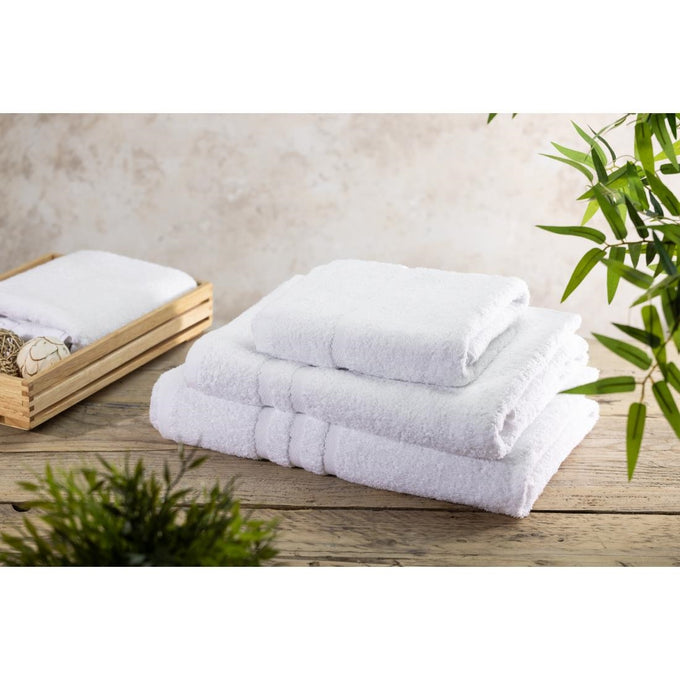 Serviette de toilette Nova blanche 500 × 900 mm - Mitre Comfort