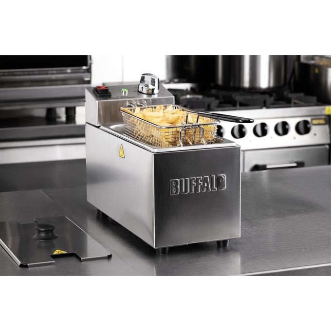 Friteuse de comptoir simple avec panier 3 L - Buffalo