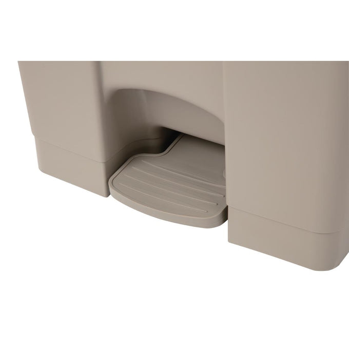 Poubelle à pédale beige 87 L - Jantex