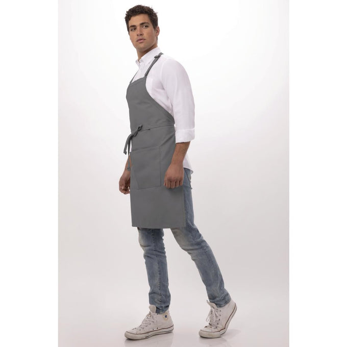 Tablier bavette gris - Chef Works