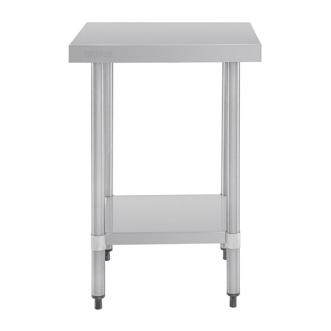 Table en acier inoxydable sans rebord 600 × 700 mm - Vogue