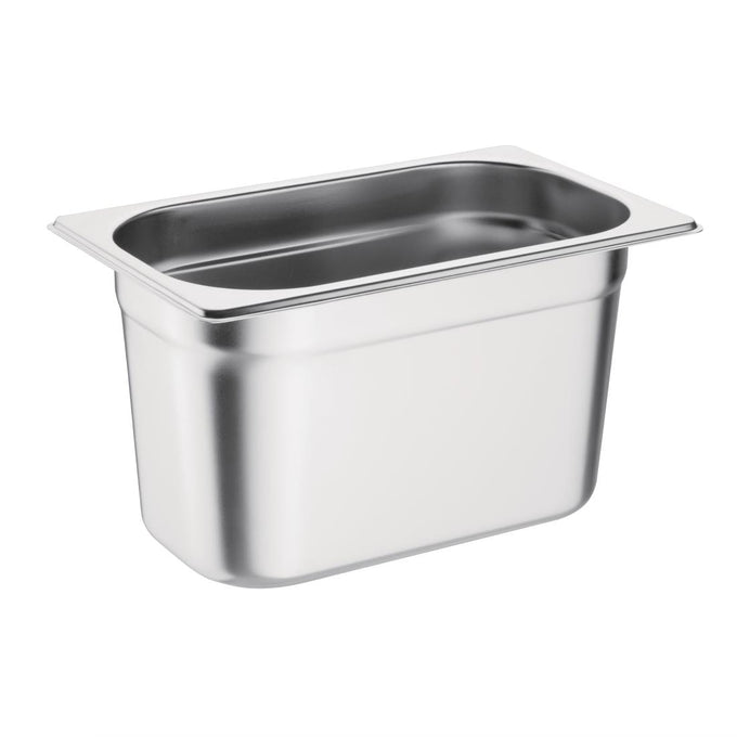 Ensemble de 4 bacs GN 1/4 en inox avec couvercles - Vogue