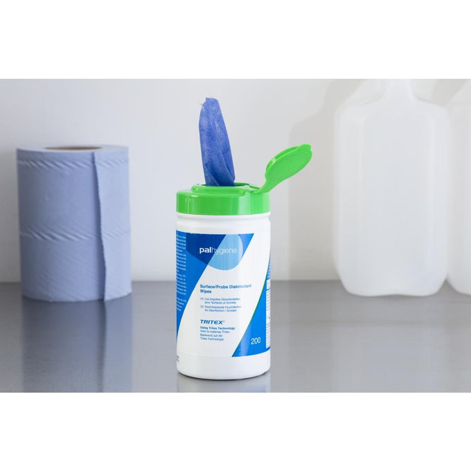 Lingettes de surface désinfectantes TX (lot de 10 × 200) - Pal