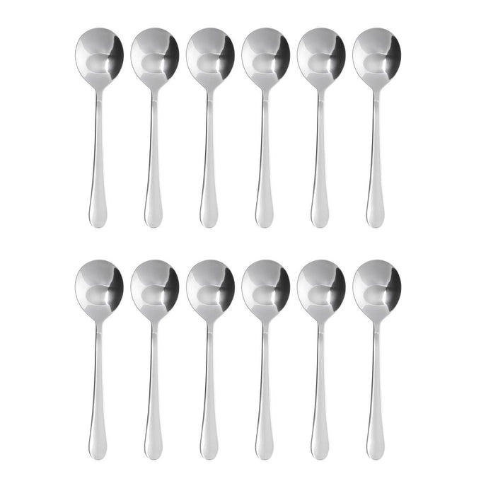 Cuillère à soupe ronde Buckingham (lot de 12) - Olympia