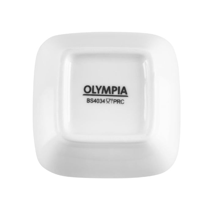 Mini raviers arrondis Whiteware 60 mm (lot de 12) - Olympia