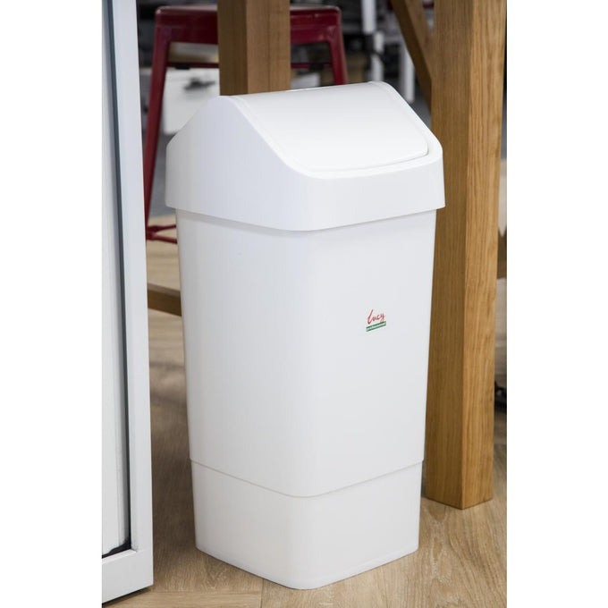 Poubelle à couvercle battant SYR - 50 L - Scot Young