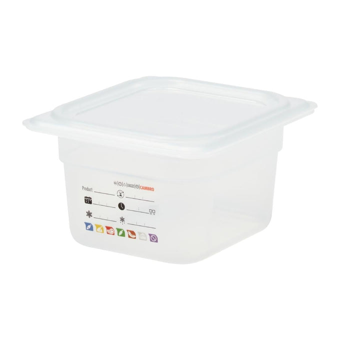 Bac en polypropylène Safetrak IML GN 1/6 100 mm - Cambro