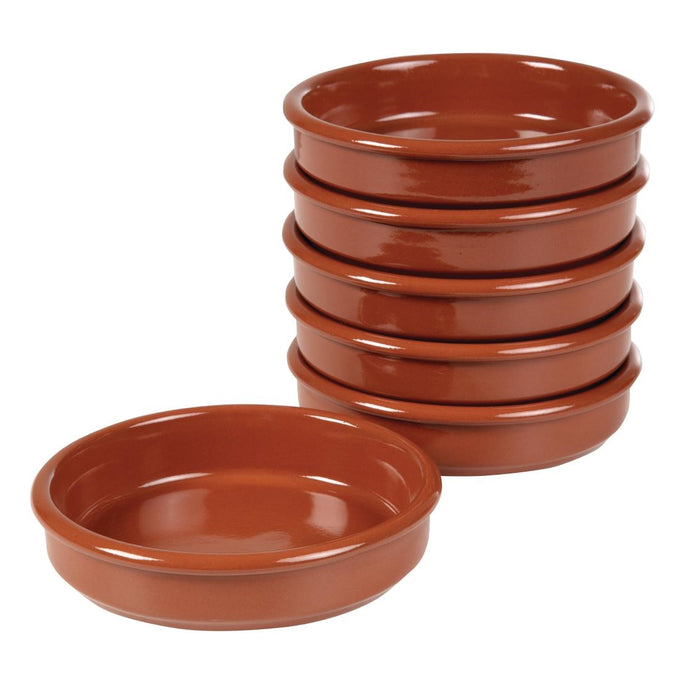 Plats à tapas en terre cuite 130 mm (lot de 24)
