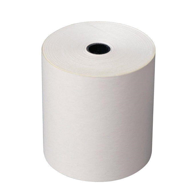 Rouleau de caisse 2 plis non thermique blanc et jaune 76 × 70 mm (lot de 20) - Olympia
