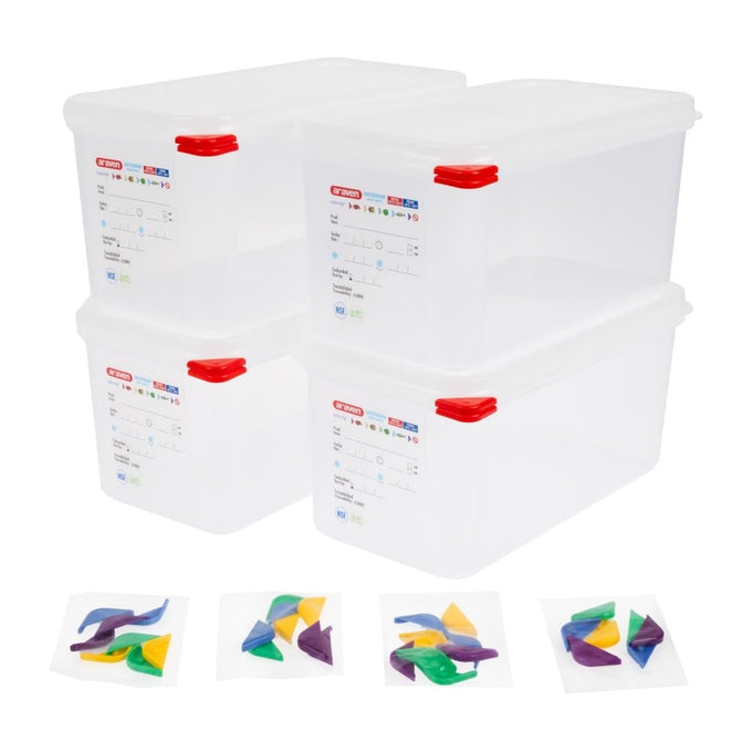 Boîte alimentaire GN 1/3 6 L (lot de 4) - Araven