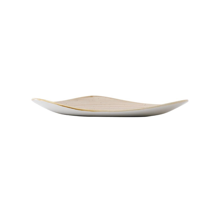 Assiettes triangulaires Stonecast Nutmeg Cream 311 mm (lot de 6) - Churchill