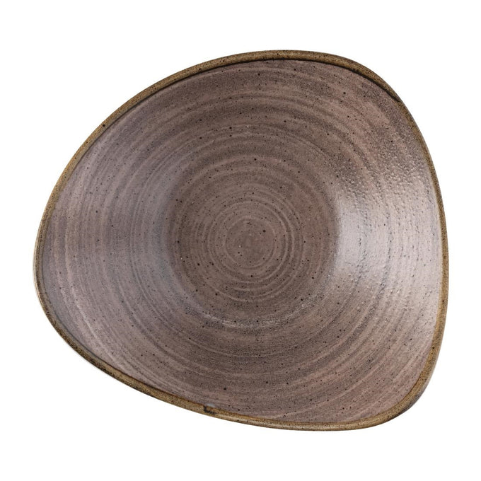 Bols triangulaires Stonecast Raw Lotus Brown 229 mm (lot de 12) - Churchill