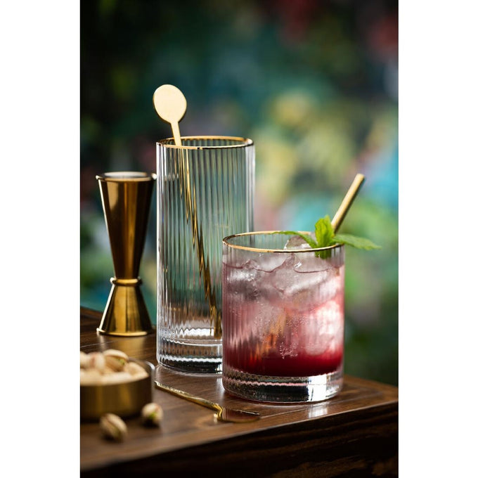 Verres à whisky bord doré Hayworth 325 ml (lot de 6) - Utopia