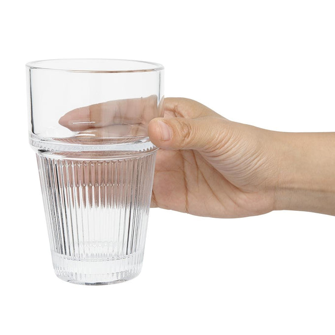 Gobelets empilables rainurés 300 ml (lot de 6) - Olympia