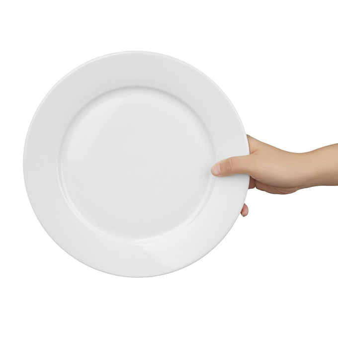 Assiettes À Bord Large Blanches 250 mm (lot de 12) - Olympia