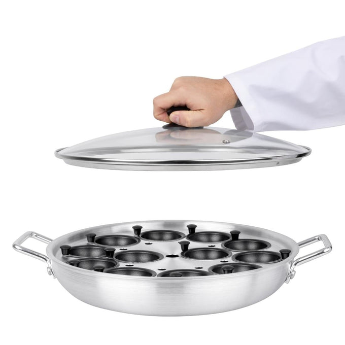 Pocheuse à oeufs en aluminium 350 mm - Vogue