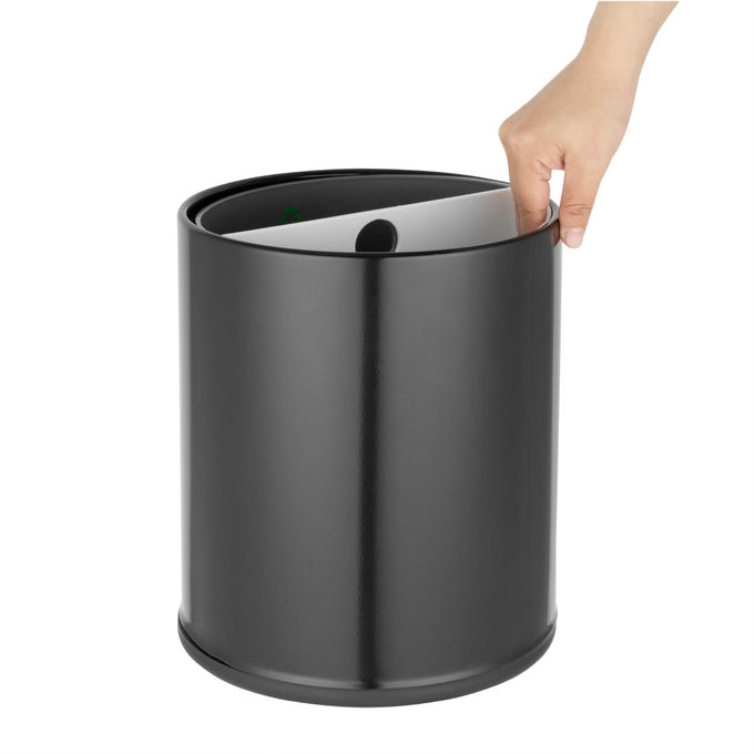 Poubelle d'hôtel 2 compartiments 8 L - Bolero