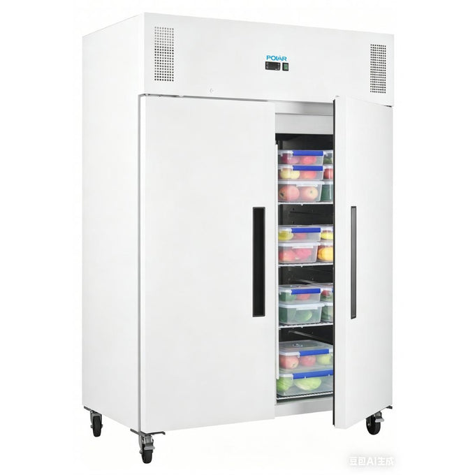 Armoire réfrigérée positive blanche série G 2 portes 1 152 L - Polar