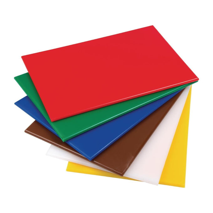 Petite planche à découper haute densité marron - L 305 x P 229 x H 12 mm - Hygiplas