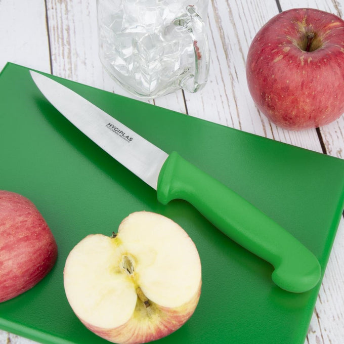 Couteau de cuisine vert 155 mm - Hygiplas