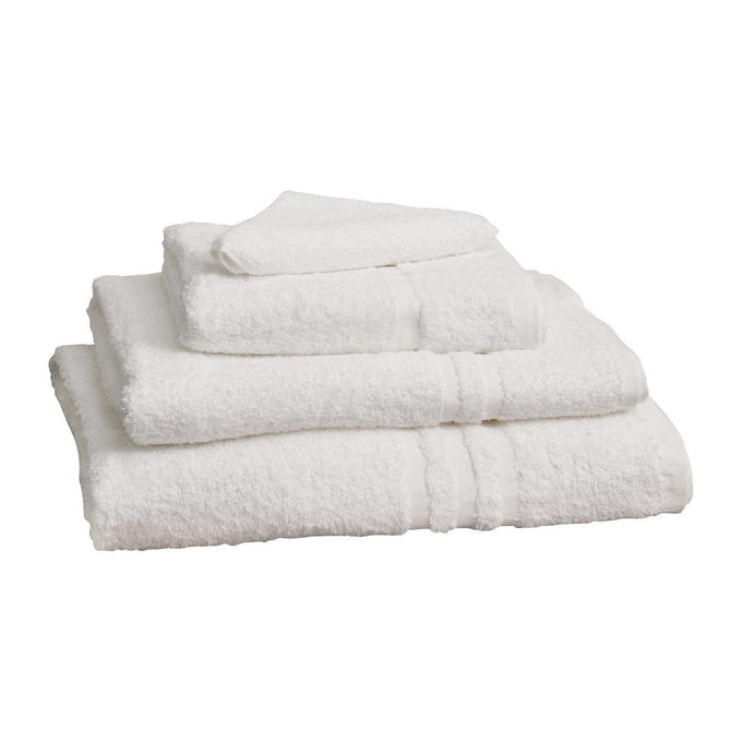 Petites serviettes Capri blanches (lot de 10) - Mitre Essentials