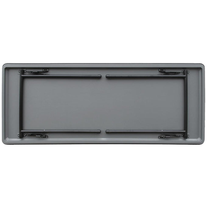 Table rectangulaire pliante grise en ABS 1830 mm - Bolero