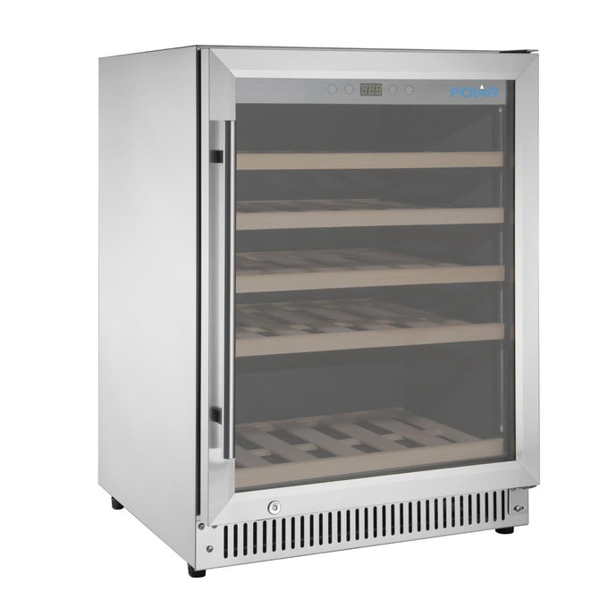 Rafraîchisseur à vin dessous de comptoir Série G inox 47 bouteilles - 118 L - Polar