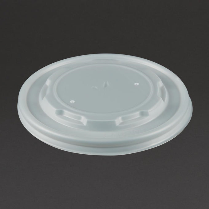 Couvercles CPLA pour bols à soupe compostables (lot de 500) - Vegware