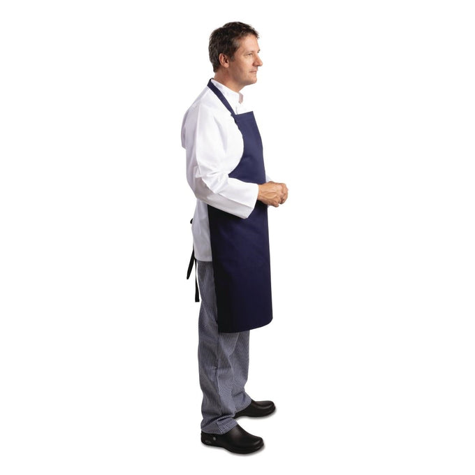 Tablier bavette bleu marine - Whites Chefs Clothing